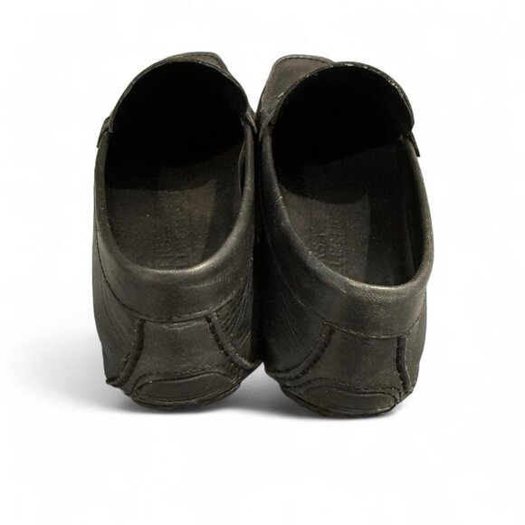 Black leather Versace Collection loafers - Picture 5 of 6